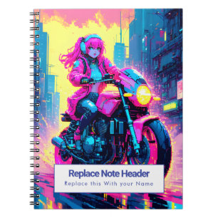 Personalized Anime Themed Notebook