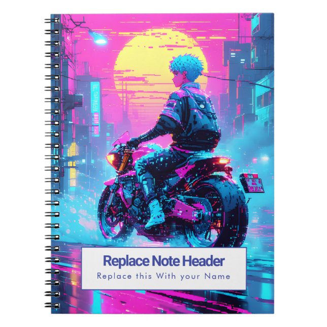 Personalized Anime Themed Notebook (Front)