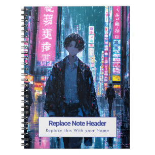 Personalized Anime Themed Notebook