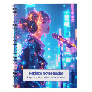 Personalized Anime Themed Notebook