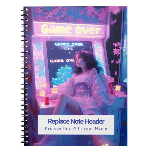 Personalized Anime Themed Notebook (Front)