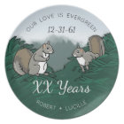 Personalized Anniversary Evergreen Love Squirrels