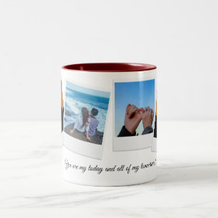 Personalized Anniversary Gifts - Custom Couple Two-Tone Coffee Mug