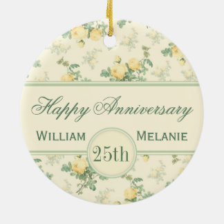Personalized anniversary ornament monogram