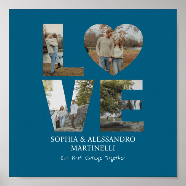 Personalized Anniversary Photo  Poster (Front)