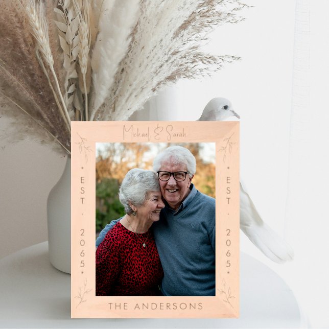 Personalized Anniversary Wooden Etched Frames (Creator Uploaded)