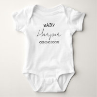 Personalized Announcement Baby bodysuit, Pregnancy