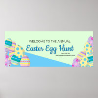 Personalized Annual Easter Egg Hunt Banner