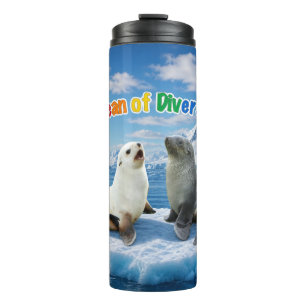 Personalized Antarctic Wildlife Straight Wrap Thermal Tumbler