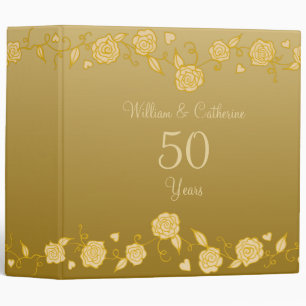 Personalized Antique Anniversary Binder