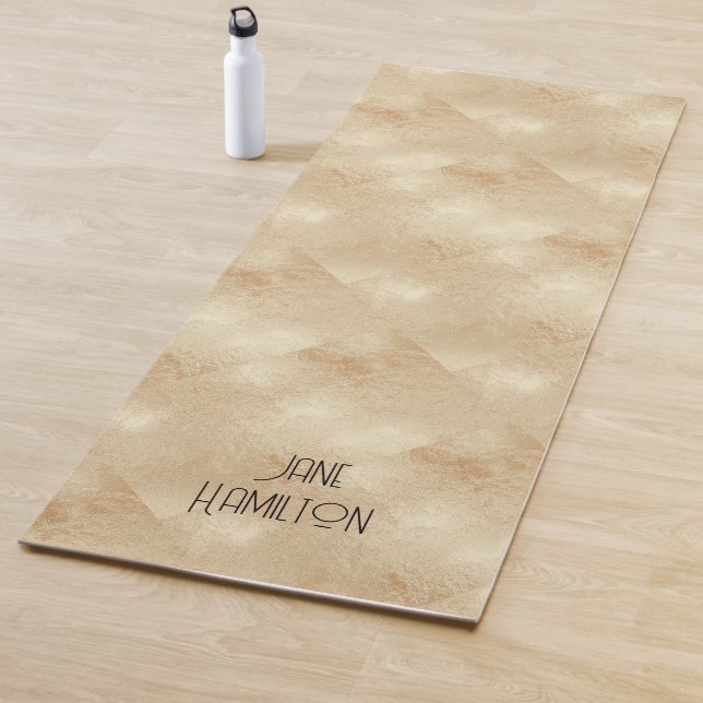 Personalized Antique Gold Exercise Mat (In Situ)