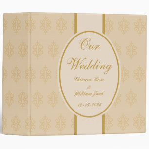 Personalized Antique Lace Wedding Scrapbook Gift Binder