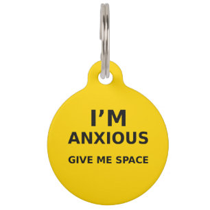 Personalized Anxious Dog ID Tag – Give Me Space
