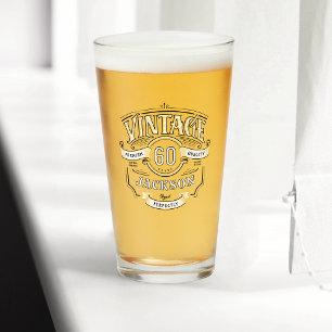 Personalized Any Age Vintage Aged To Perfection Glass