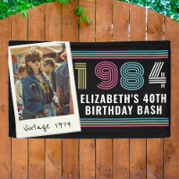 Personalized Any Age Vintage Custom Photo Birthday
