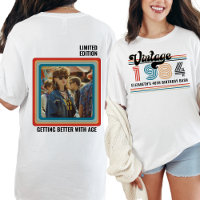 Personalized Any Age Vintage Custom Photo Birthday