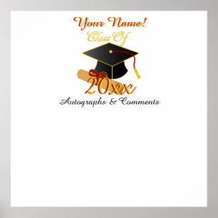 Personalized ANY Class Year Autograph Poster