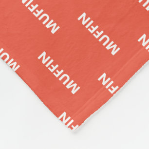 Personalized Any Colour Cat Name Fleece Blanket