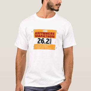 Personalized Anywhere Marathon Runner, 26.2 Miles T-Shirt