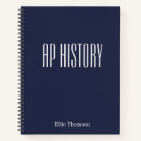 Personalized AP History Lined Paper Simple Design