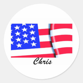 personalized apparel classic round sticker