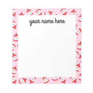 Personalized Apple Core Notepad
