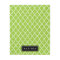 Personalized Apple Green and Black Quatrefoil