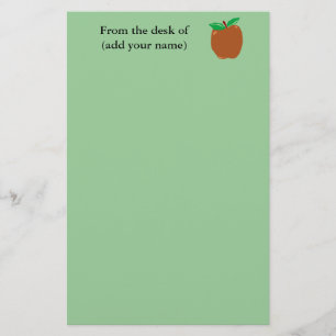 Personalized Apple Stationary Stationery