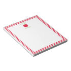 Personalized Apple Teacher Notepad, Red