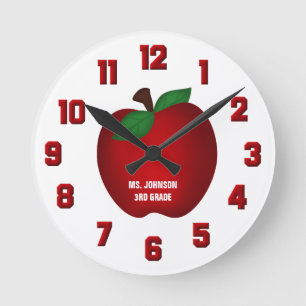 Personalized Apple Wall Clock