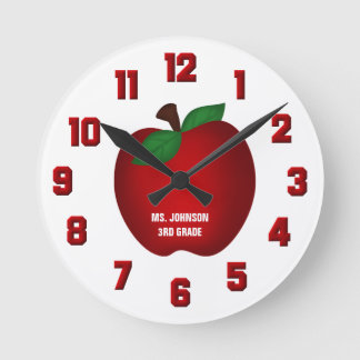 Personalized Apple Wall Clock