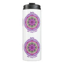 Personalized April Birth Flower Sweet Pea Mandala