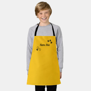 Personalized Apron for Dog Lovers Gift Cute Paw