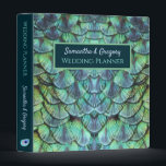 Personalized Aqua Peacock Feathers Wedding Planner Binder<br><div class="desc">A beautiful wedding planner with your fully customized text,  all of which is written across a stunning peacock feather ornament with vibrant colours. An original design available exclusively at ©GardenEden online store.</div>