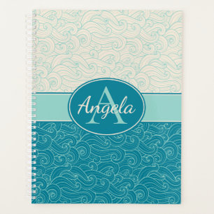 Personalized Aqua Waves Planner