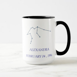 Personalized Aquarius Constellation Mug - Custom S