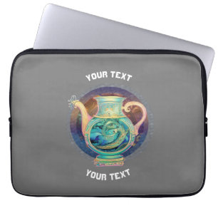 PERSONALIZED Aquarius ZODIAC SIGN Laptop Sleeve
