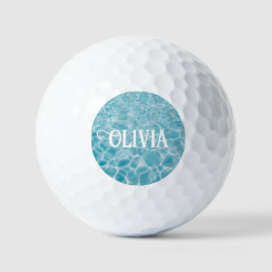 Personalized Aquatic Summer Pool  Golf Balls