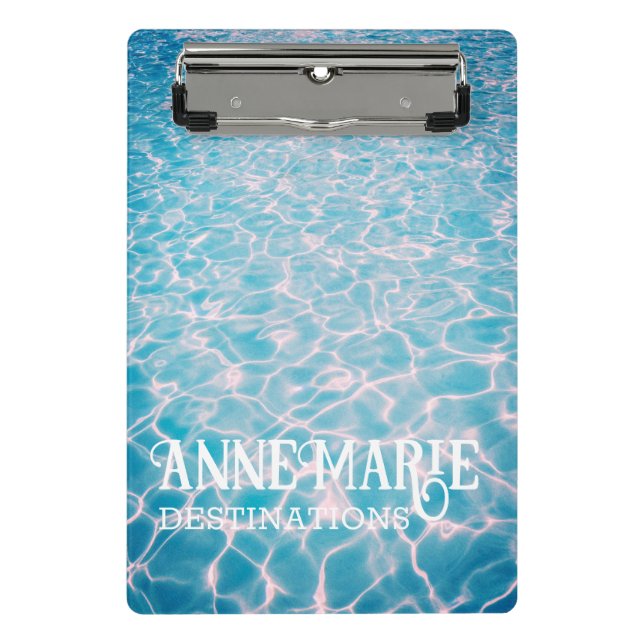 Personalized Aquatic Summer Pool Mini Clipboard (Front)