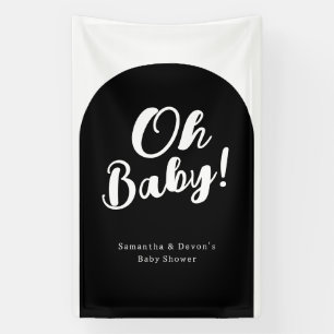Personalized Arch Oh Baby Photo Wall Shower Banner