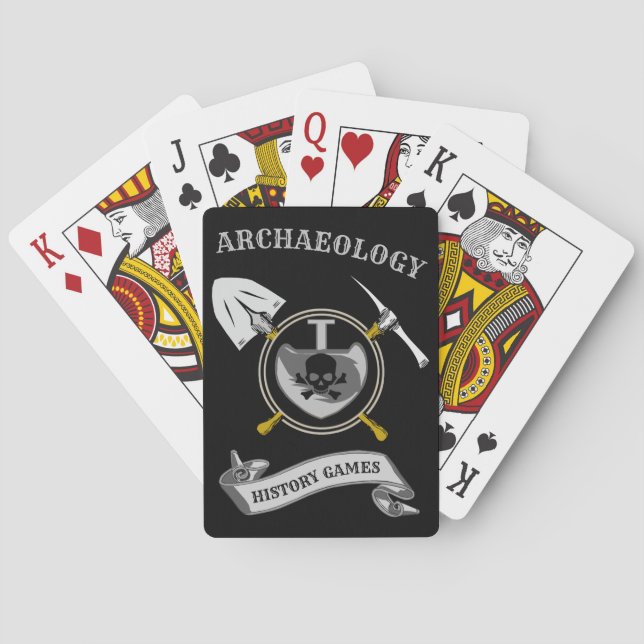 Personalized Archaeology History Games Playing Cards (Back)