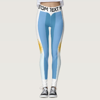 Personalized Argentina Football Fan Leggings