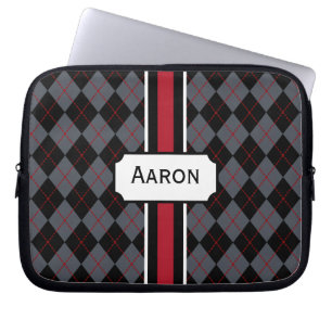 Personalized Argyle Laptop Bag
