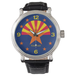 Personalized Arizona State Flag Watch Design