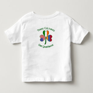 Personalized Armenia Ireland USA Shamrock Toddler T-shirt