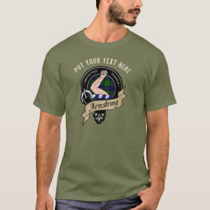Personalized Armstrong Clan Badge Adult T-Shirt