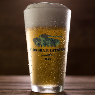 Personalized Army Passing Out Glass