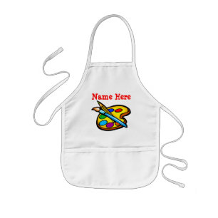 Personalized Art Aprons for Kids YOUR NAME or TEXT