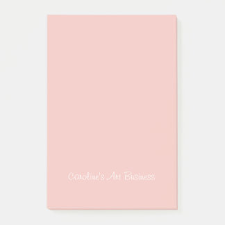 Personalized Art Business Pink Post-It Notes