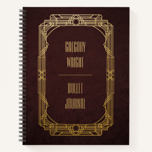 Personalized Art Deco Bullet Journal